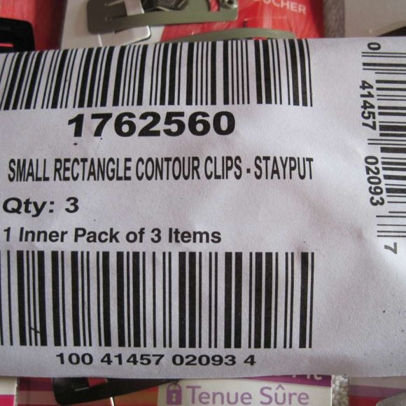 8 Goody Stay Put Slide Proof Hair Snap Clips Secure Hold Fit Black Blonde Silver - Picture 16 of 16